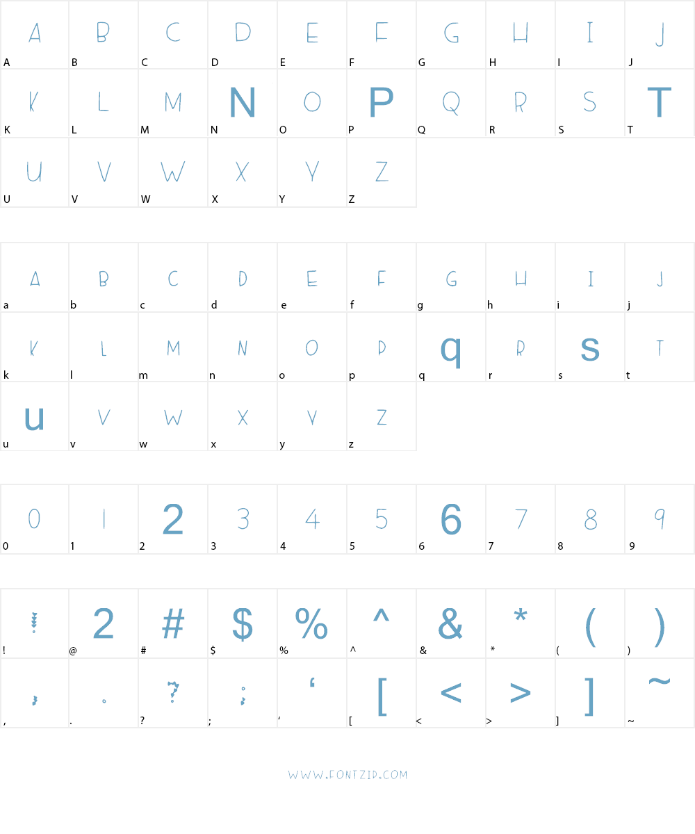 Lavender Season Font Character